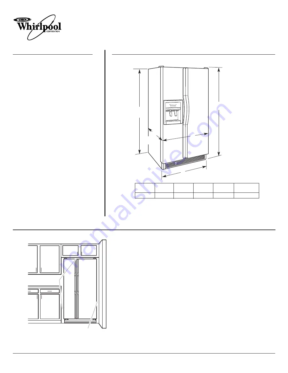 Whirlpool 2315228-D-WH Скачать руководство пользователя страница 1