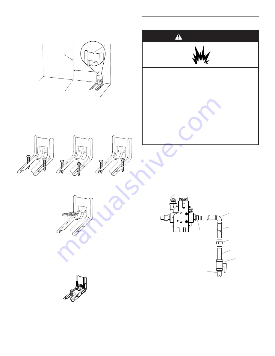 Whirlpool 30inch(76.2 CM) FREESTANDING GAS RANGES Installation Instructions Manual Download Page 8