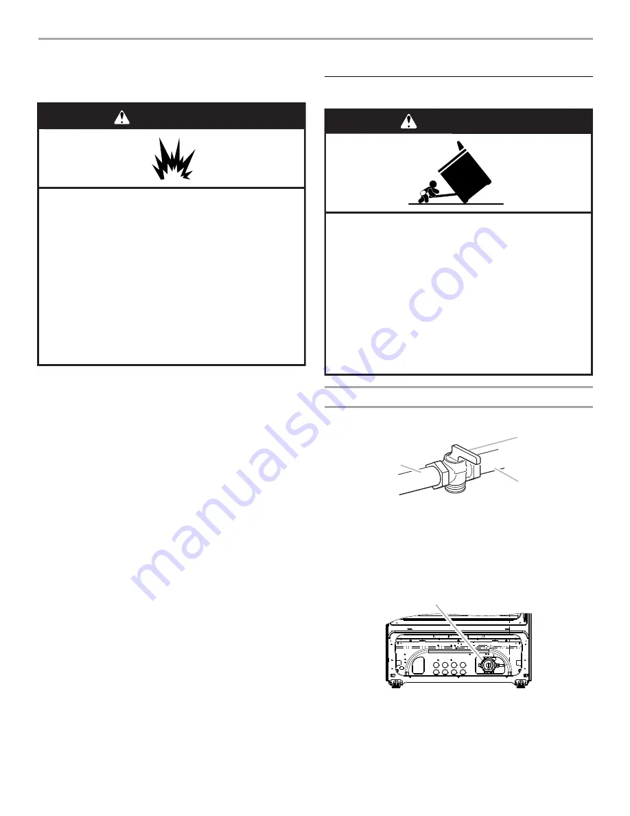 Whirlpool 30inch(76.2 CM) FREESTANDING GAS RANGES Installation Instructions Manual Download Page 12