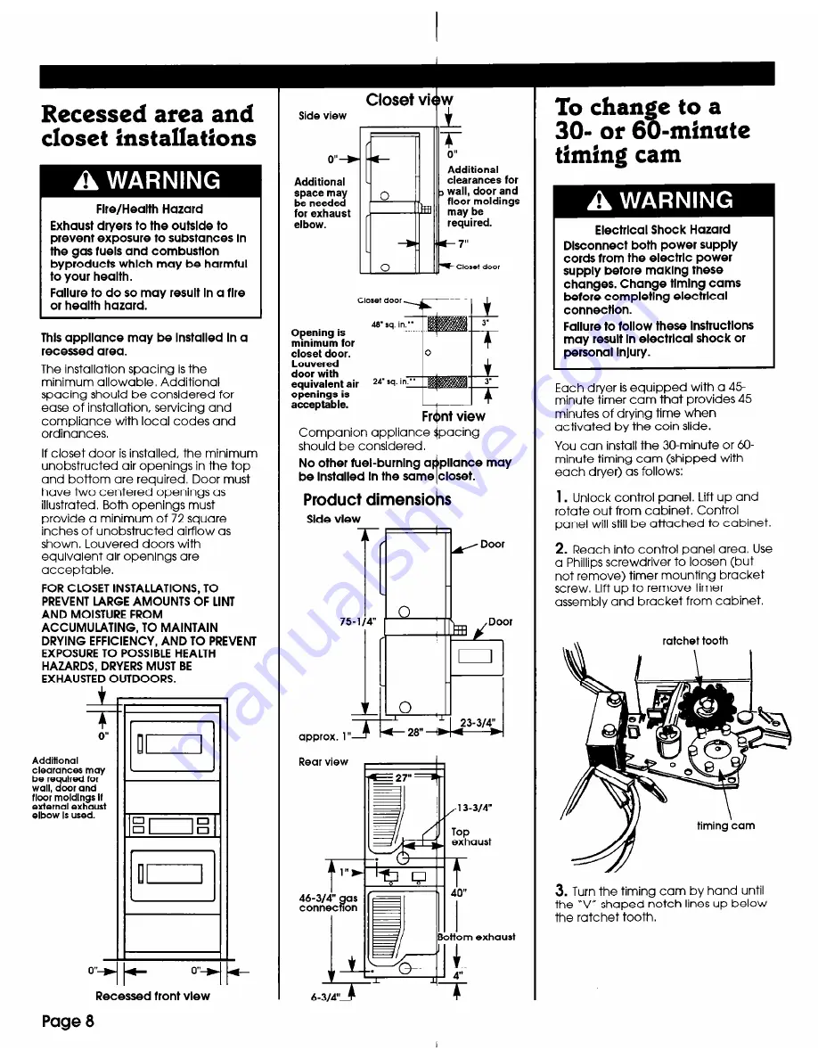 Whirlpool 3395314 Скачать руководство пользователя страница 8