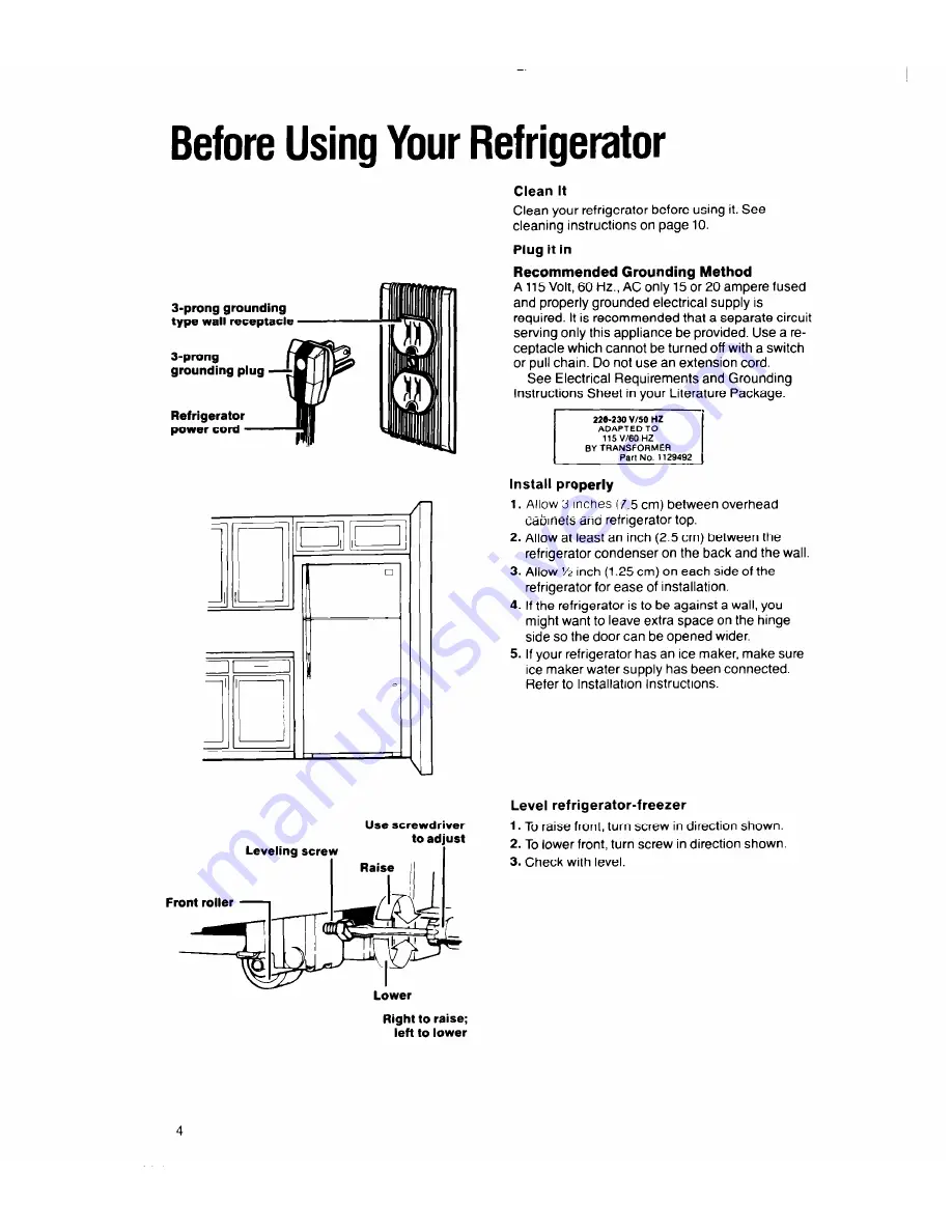 Whirlpool 3Ell8GK Use And Care Manual Download Page 4