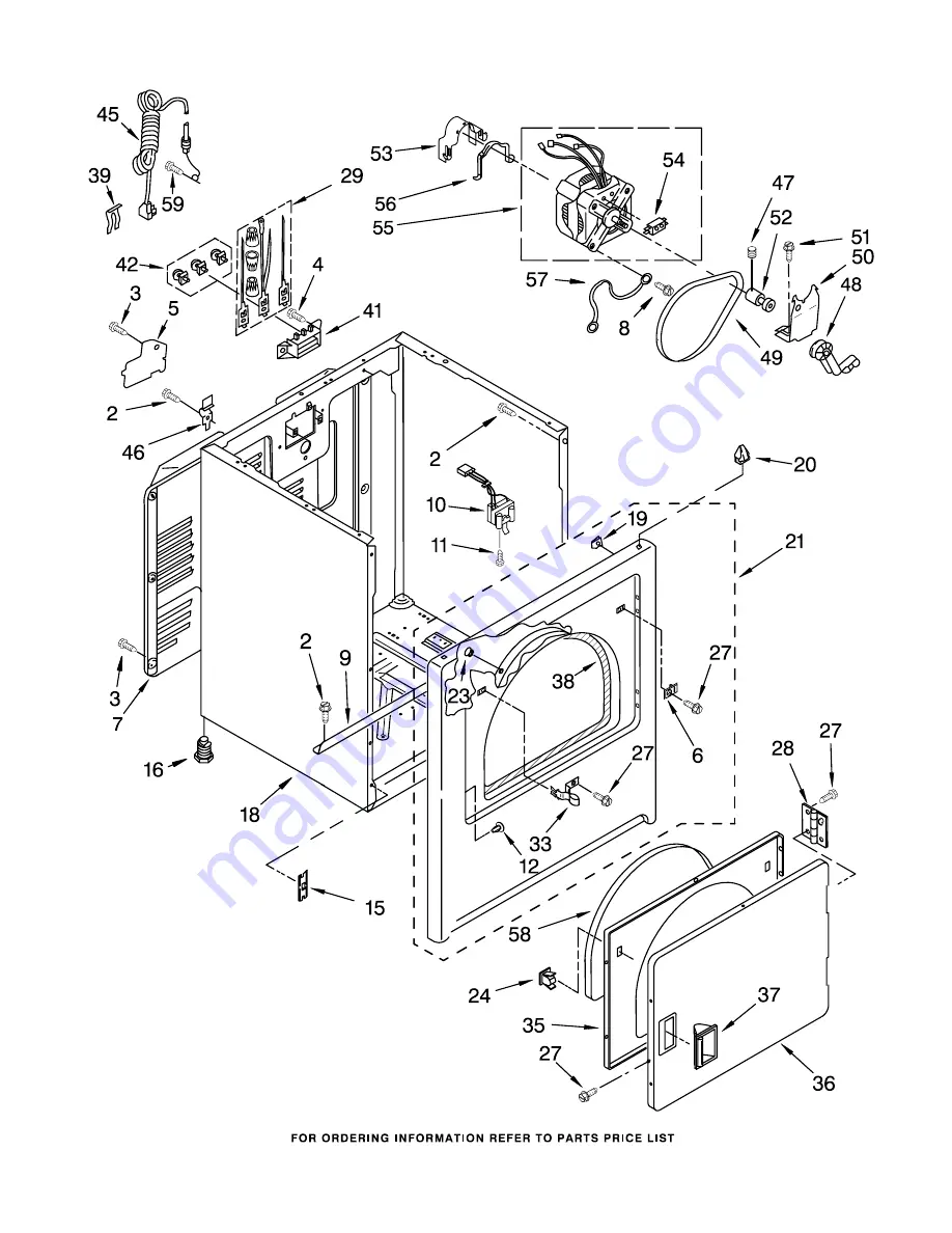 Whirlpool 3XLER5435HQ2 Parts List Download Page 3