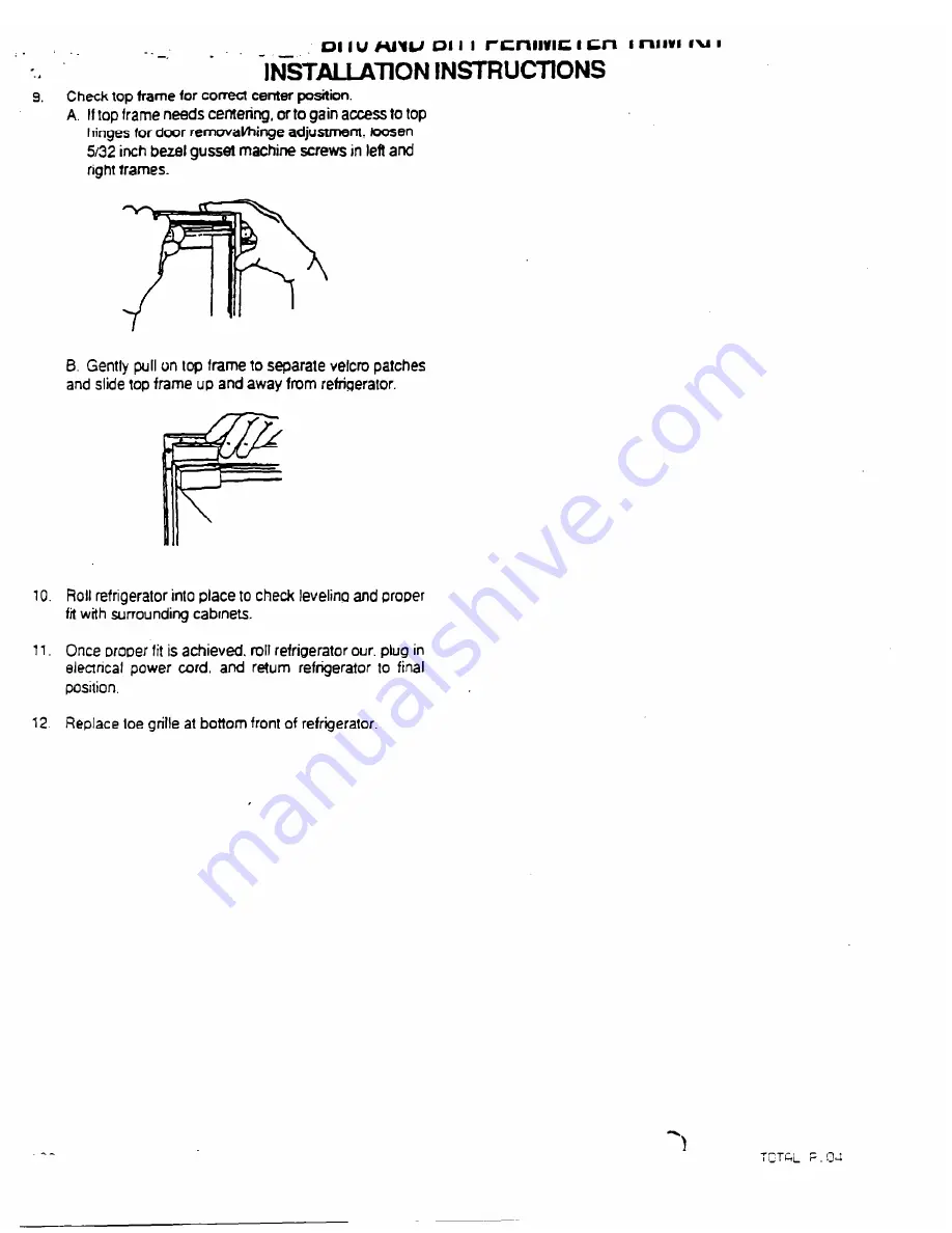 Whirlpool 4370070 Installation Instructions Manual Download Page 11