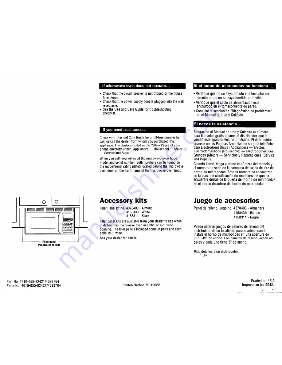 Whirlpool 4619-655-9242114393764 Installation Instructions Manual Download Page 20