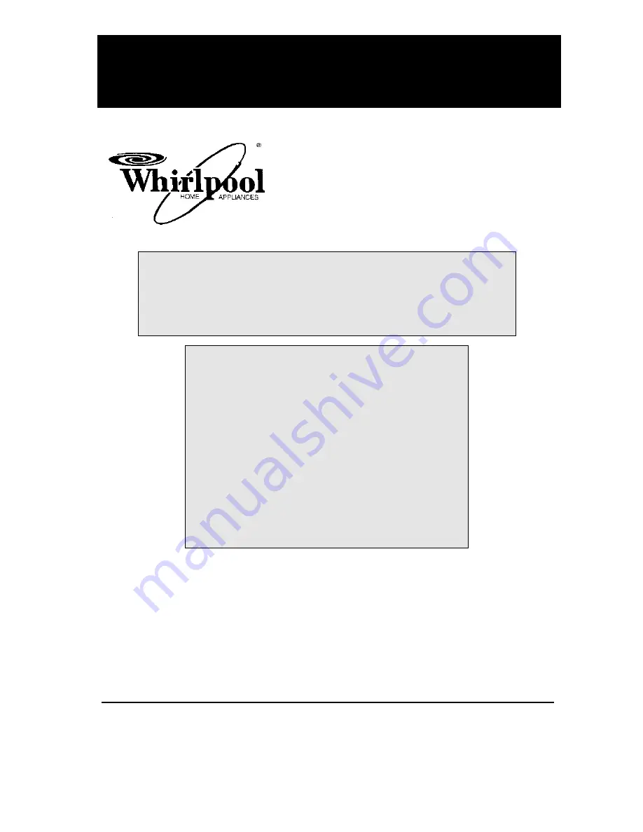 Whirlpool 6ED22DQXFB01 Скачать руководство пользователя страница 1