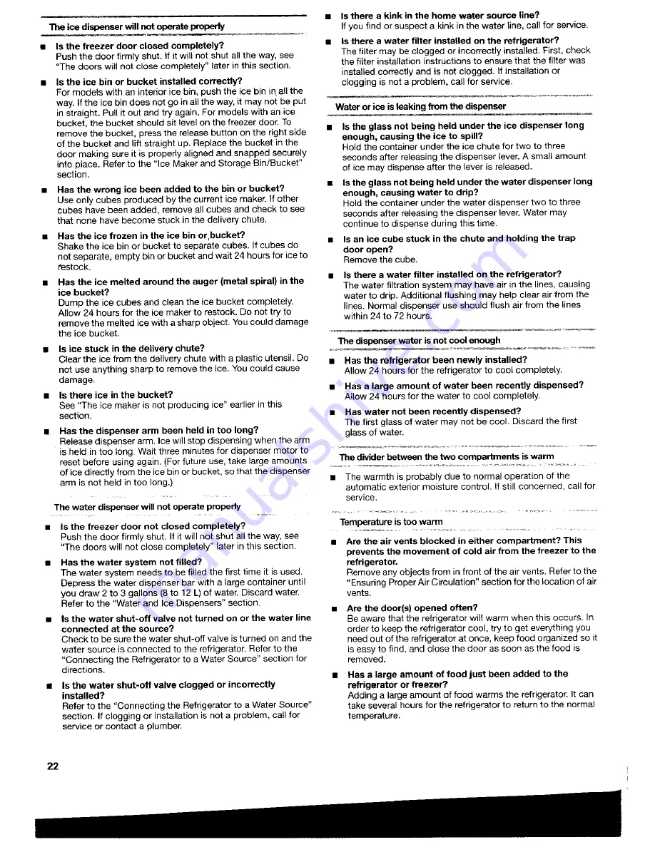 Whirlpool 6ED2FHKXKQ Use And Care Manual Download Page 22