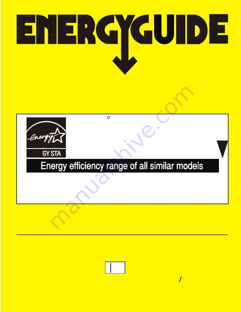 Whirlpool 819052203 Energy Manual Download Page 1