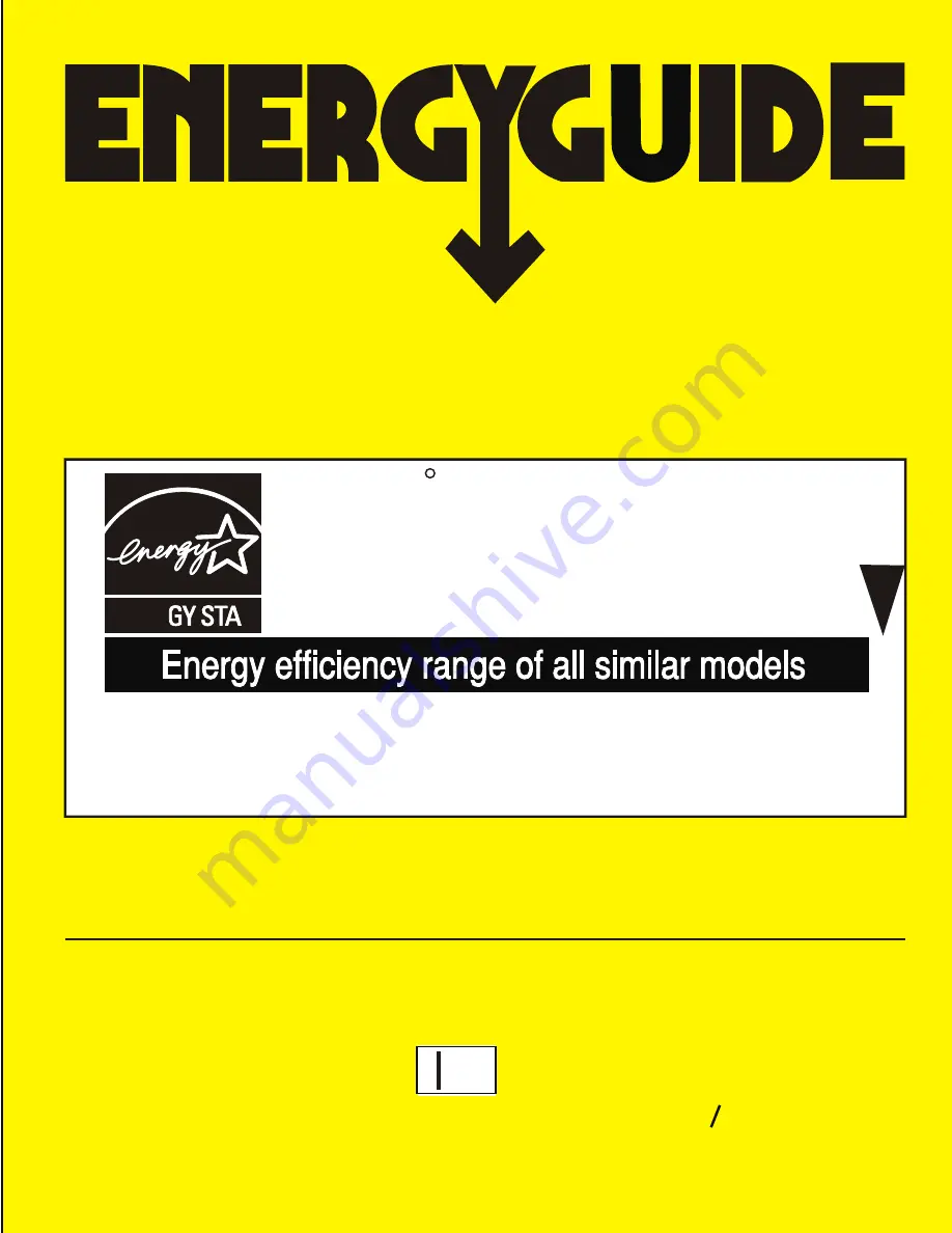 Whirlpool 819052204 Energy Manual Download Page 1