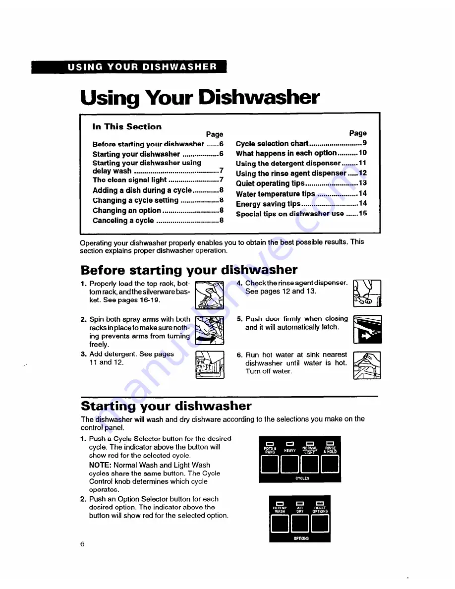 Whirlpool 8700 Series Use And Care Manual Download Page 6