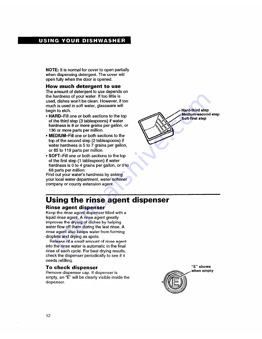 Whirlpool 8700 Series Use And Care Manual Download Page 12