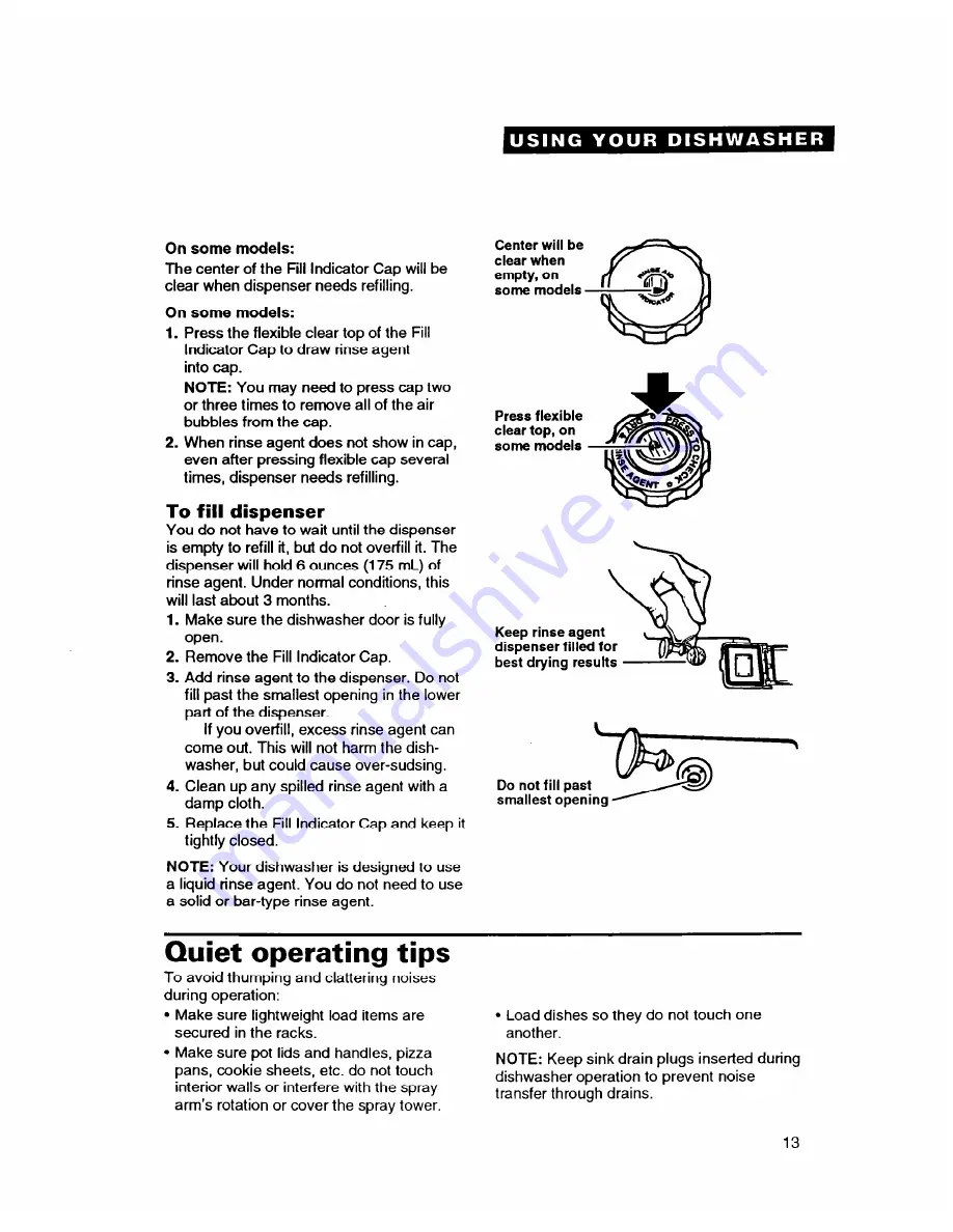 Whirlpool 8700 Series Use And Care Manual Download Page 13