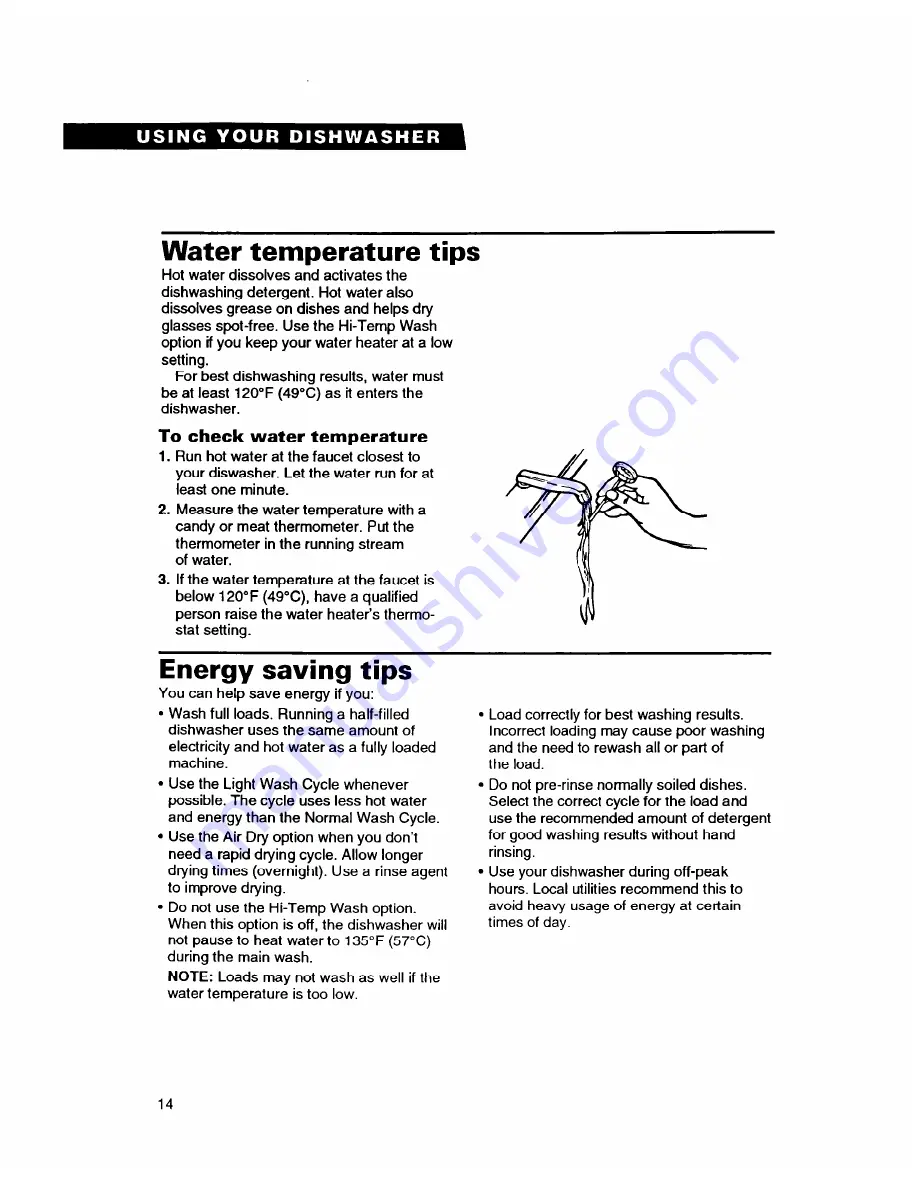 Whirlpool 8700 Series Use And Care Manual Download Page 14