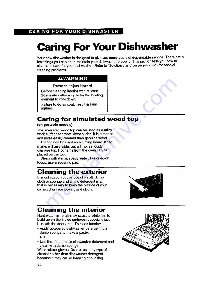 Whirlpool 8700 Series Use And Care Manual Download Page 22