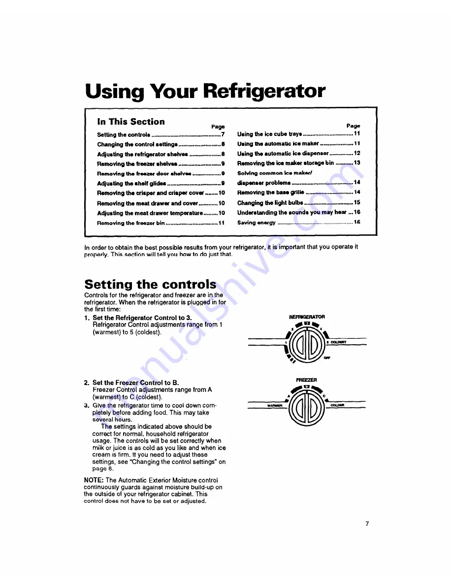 Whirlpool 8ED20ZK Use And Care Manual Download Page 8