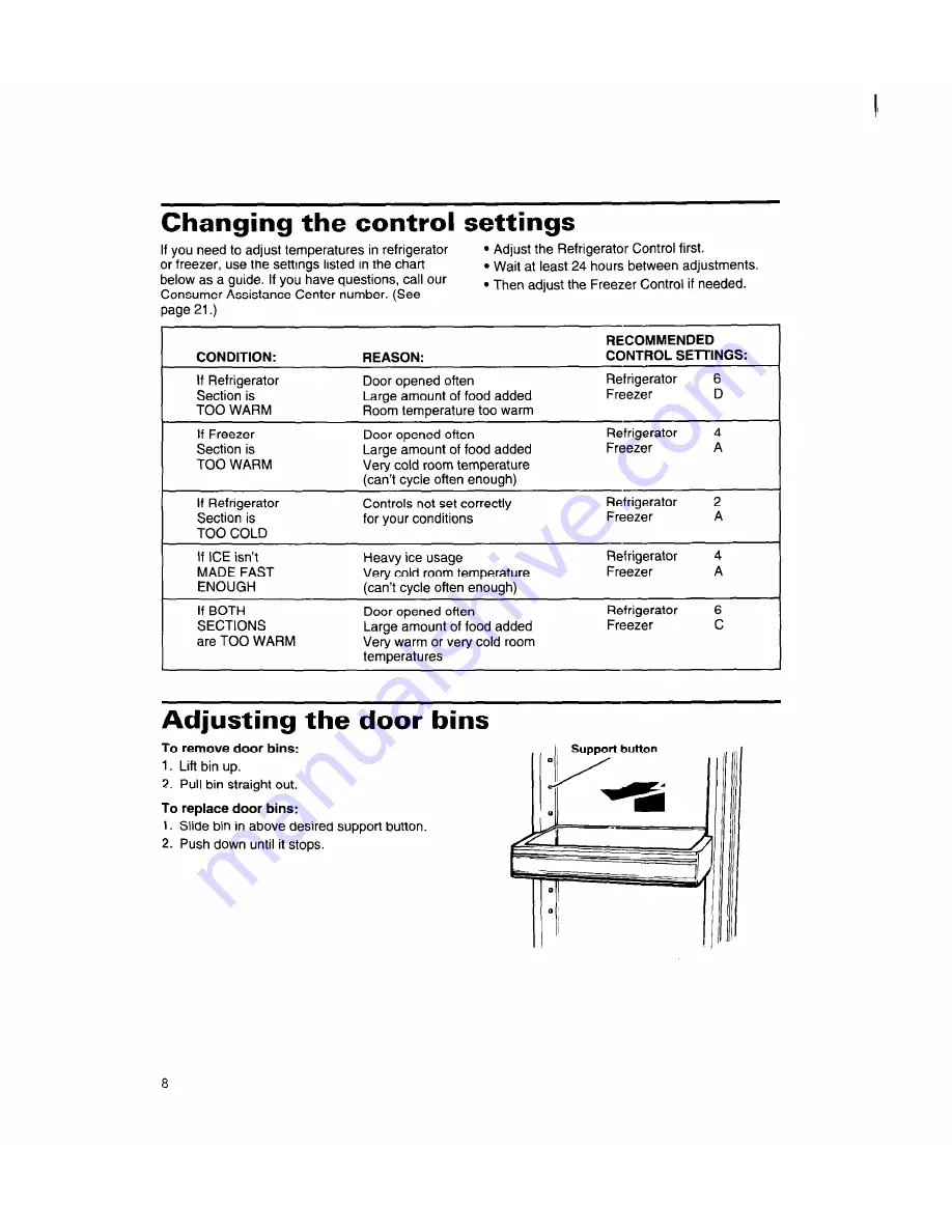 Whirlpool 8ET18DK Use And Care Manual Download Page 8