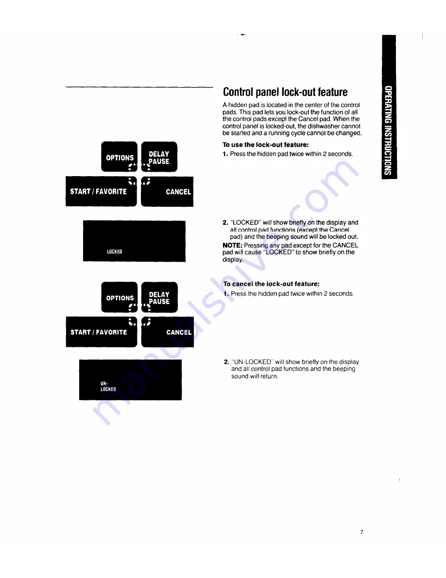 Whirlpool 9700 Series Use And Care Manual Download Page 7