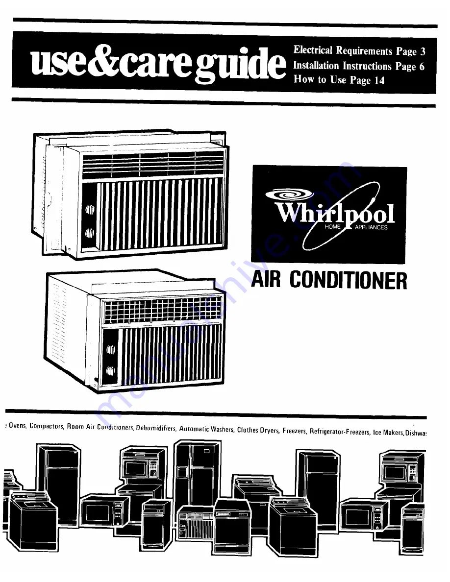 Whirlpool AC0062XM0 Скачать руководство пользователя страница 1