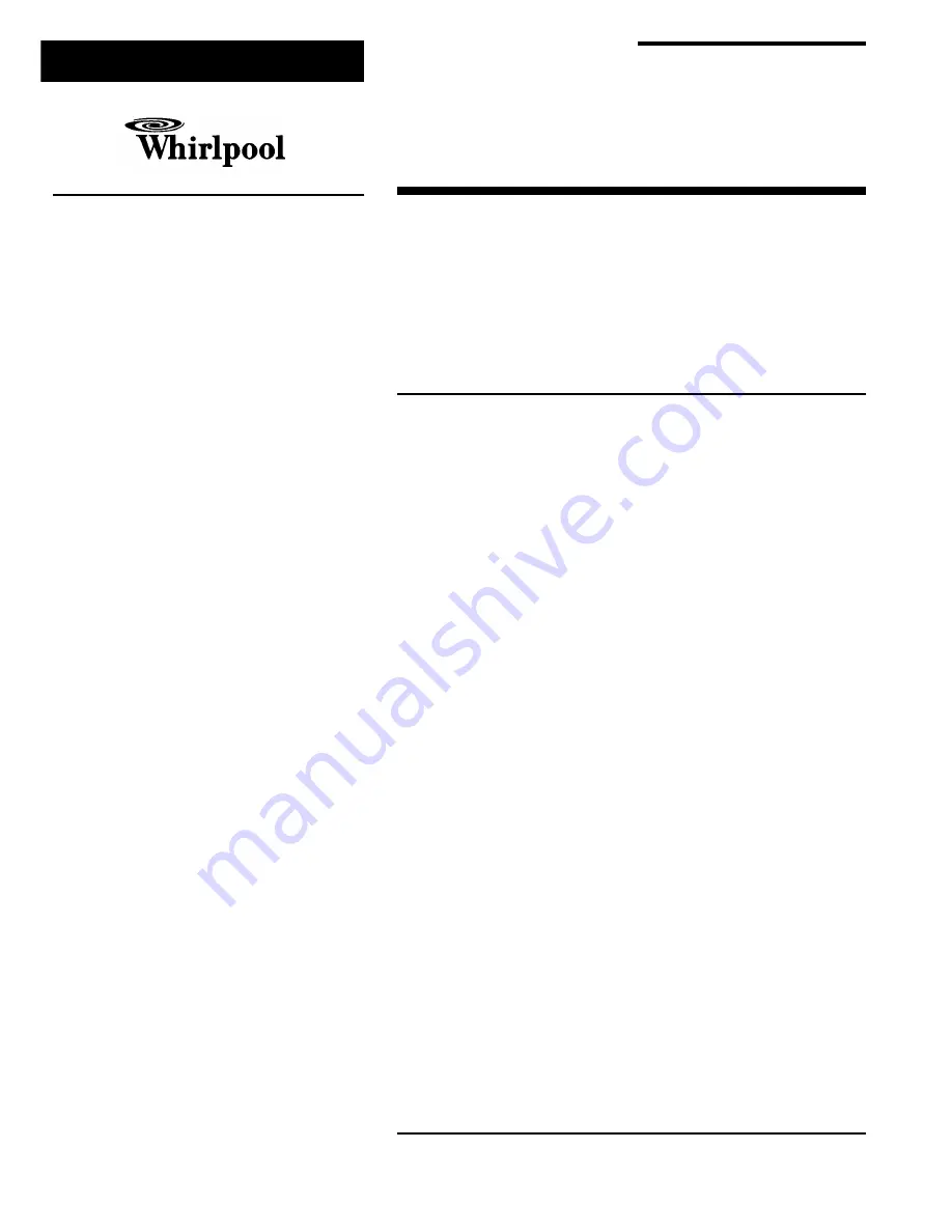 Whirlpool AKP 619/IX/01 Service Manual Download Page 1