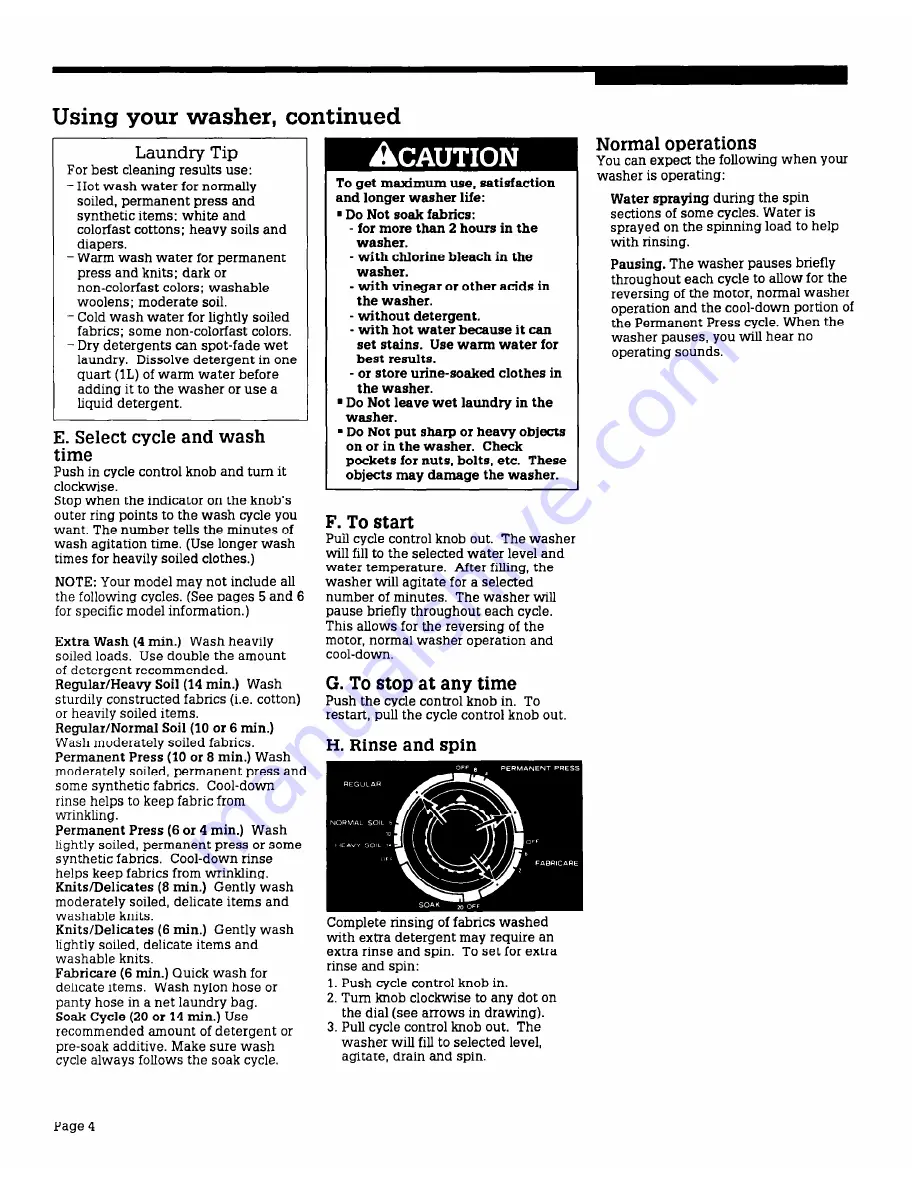 Whirlpool AL5143V Care Manual Download Page 4