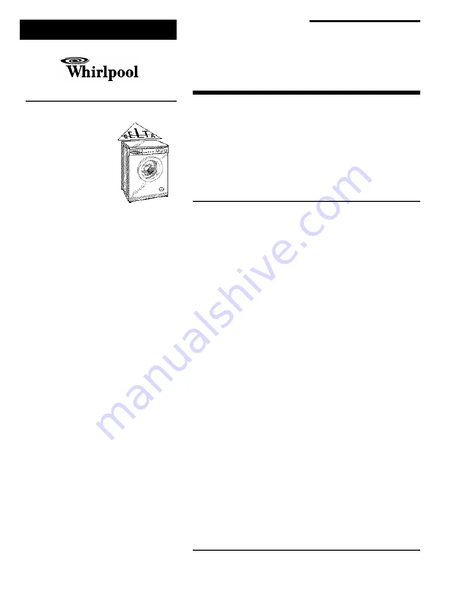 Whirlpool AWM 028 Service Manual Download Page 1