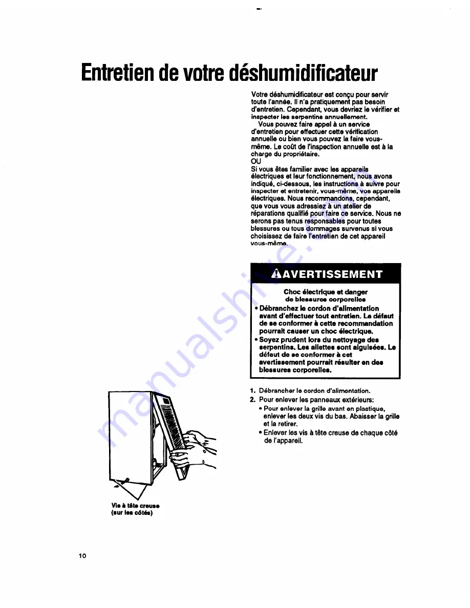 Whirlpool BHDH2500AS0 Use & Care Manual Download Page 26