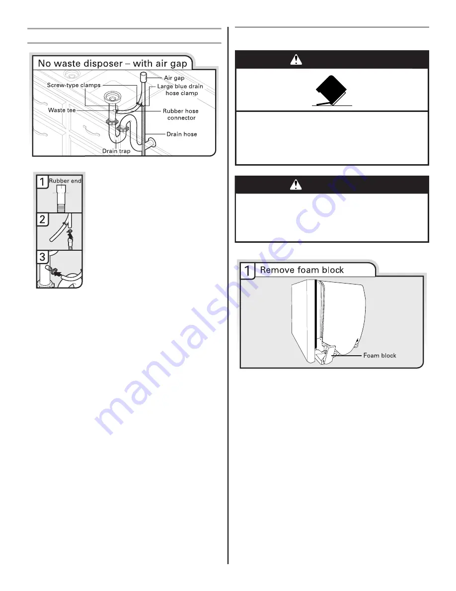 Whirlpool Built-In Super Capacity Dishwasher In Black-On-Sta - Dishwasher In - On-Stainless Installation Instructions Manual Download Page 11