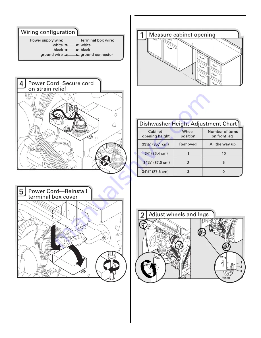 Whirlpool Built-In Super Capacity Dishwasher In Black-On-Sta - Dishwasher In - On-Stainless Installation Instructions Manual Download Page 14