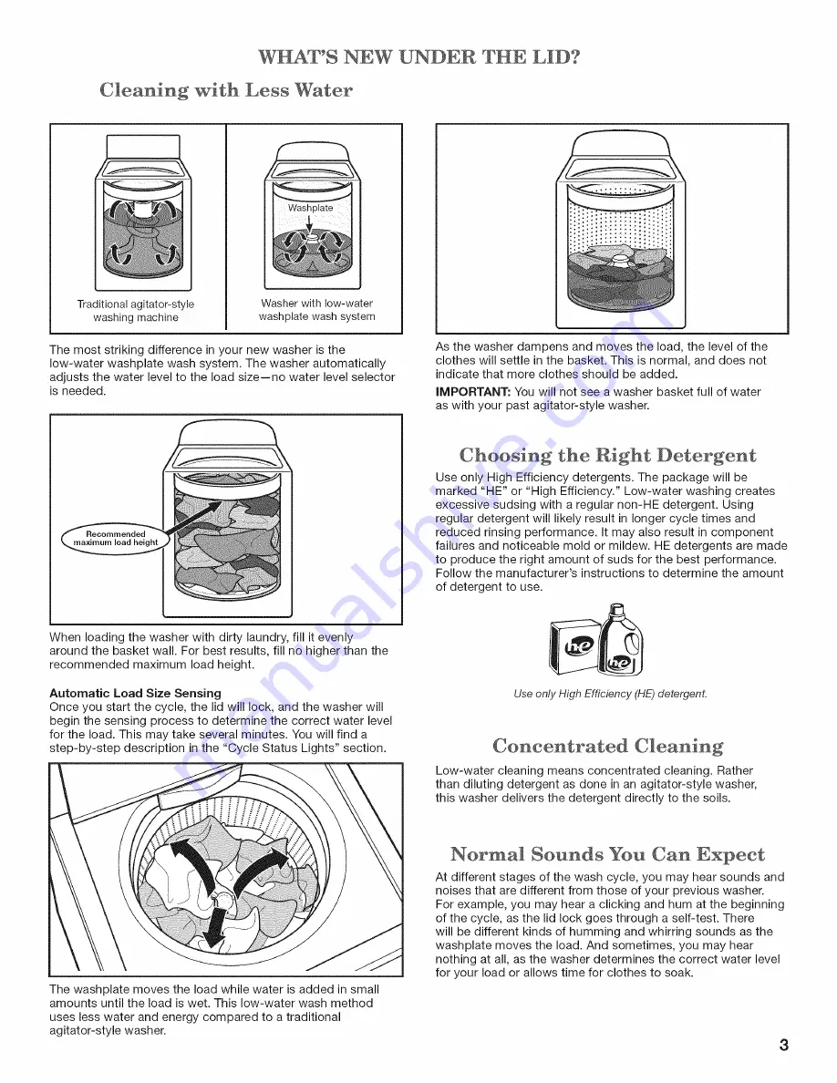 Whirlpool Cabrio W10280477A Use And Care Manual Download Page 3