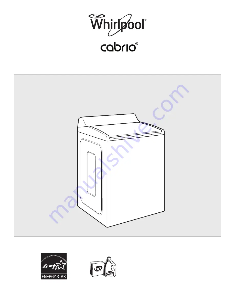 Whirlpool Cabrio W10607427C Use & Care Manual Download Page 1