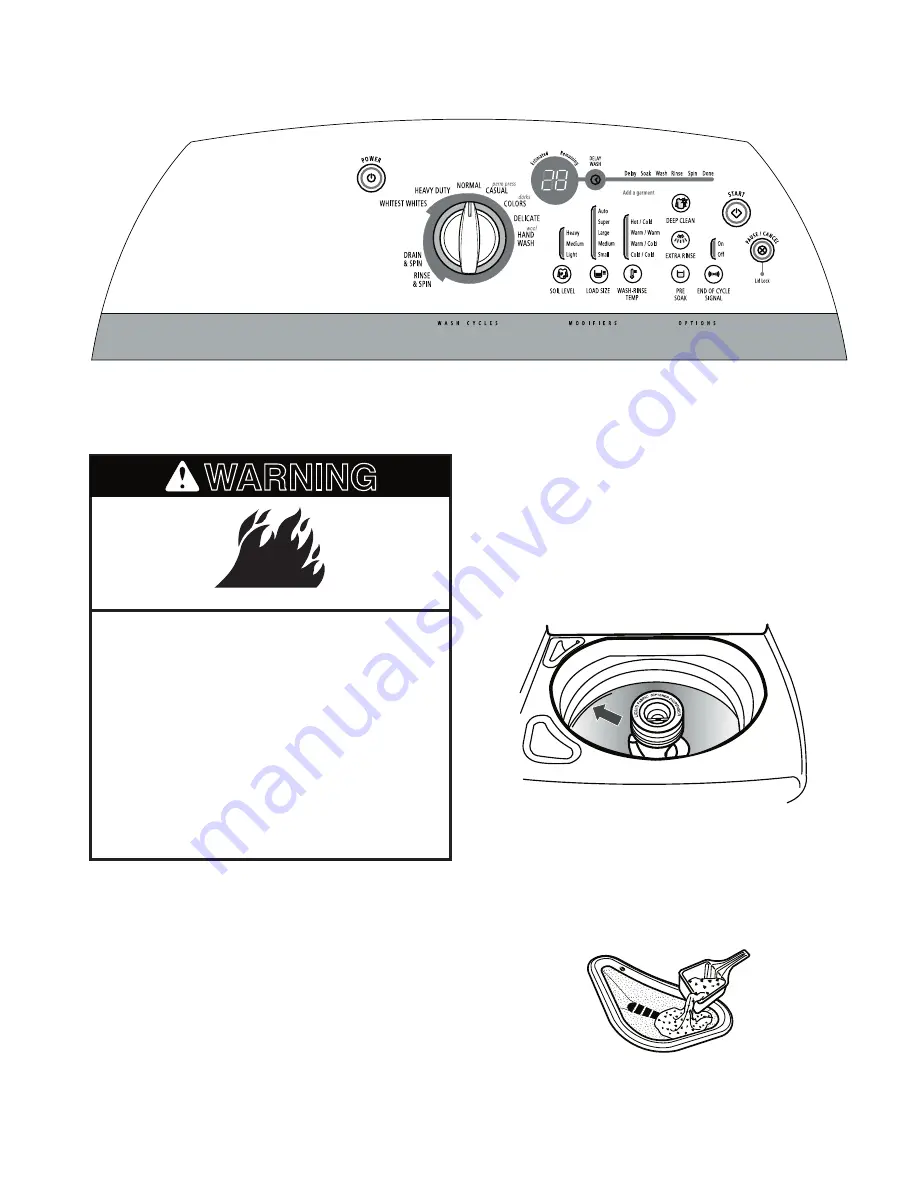 Whirlpool Cabrio WTW6200S Скачать руководство пользователя страница 23