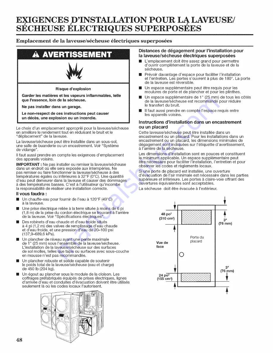 Whirlpool CET8000AQ0 Installation Instructions Manual Download Page 48