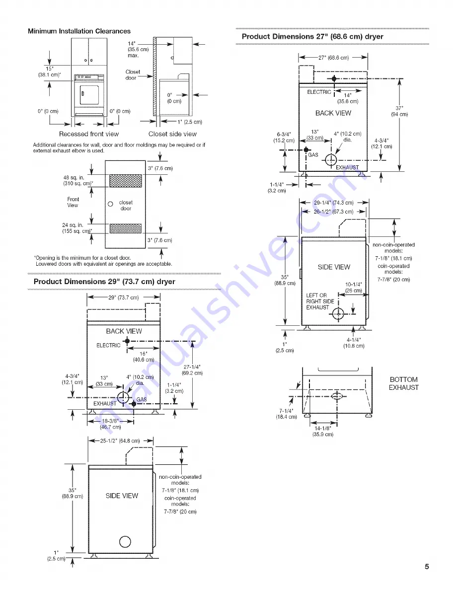 Whirlpool CGM2941TQ Installation Instructions Manual Download Page 5