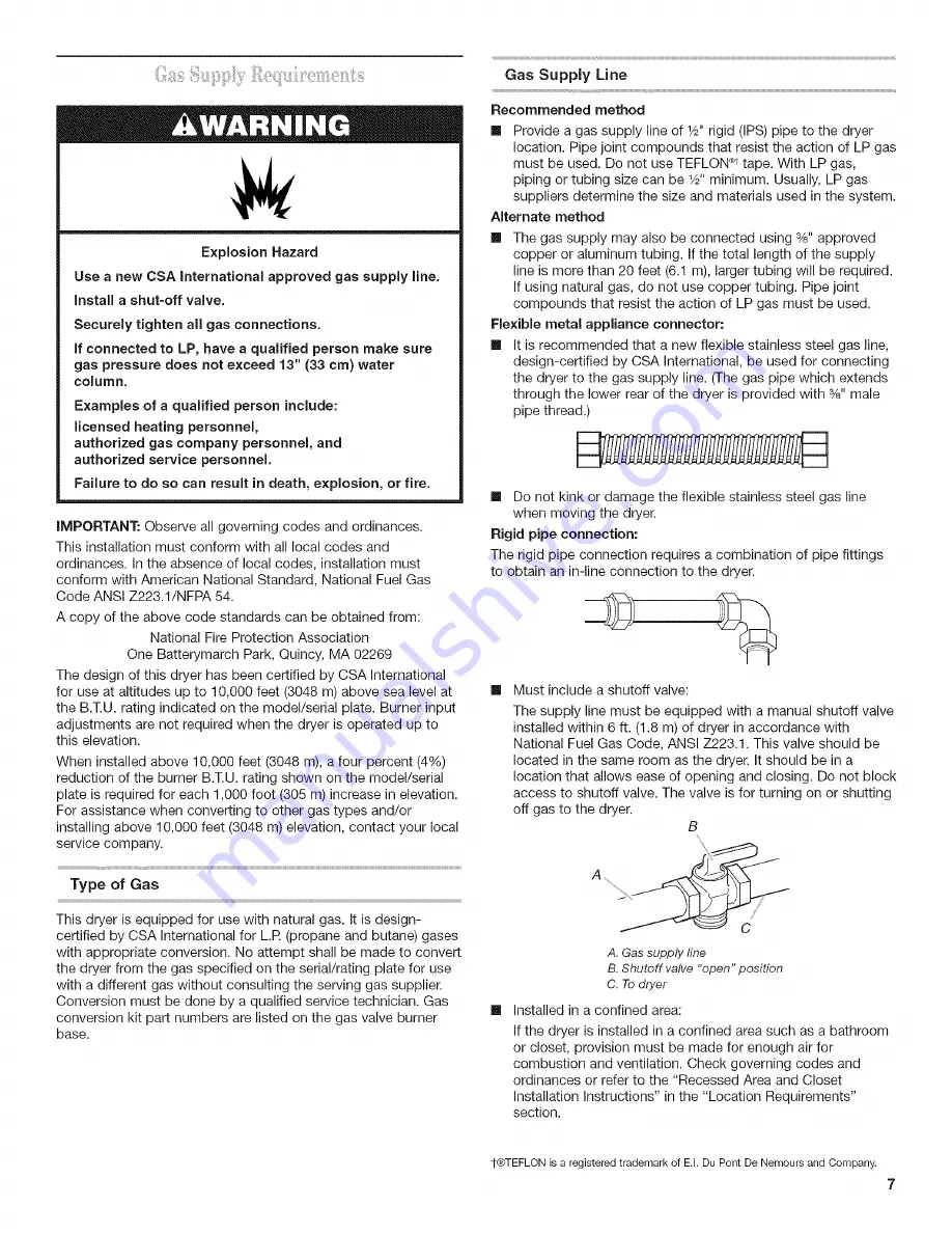 Whirlpool CGM2941TQ Installation Instructions Manual Download Page 7