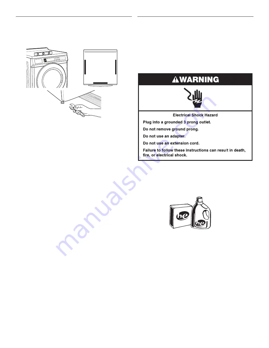 Whirlpool CHW9060AW Installation Instructions Manual Download Page 9