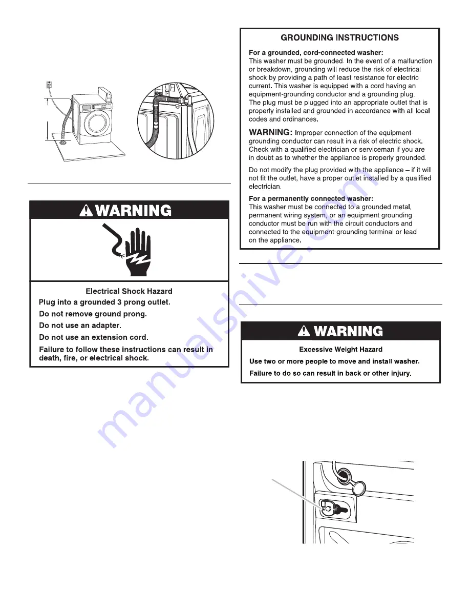 Whirlpool CHW9060AW0 Installation Instructions Manual Download Page 6