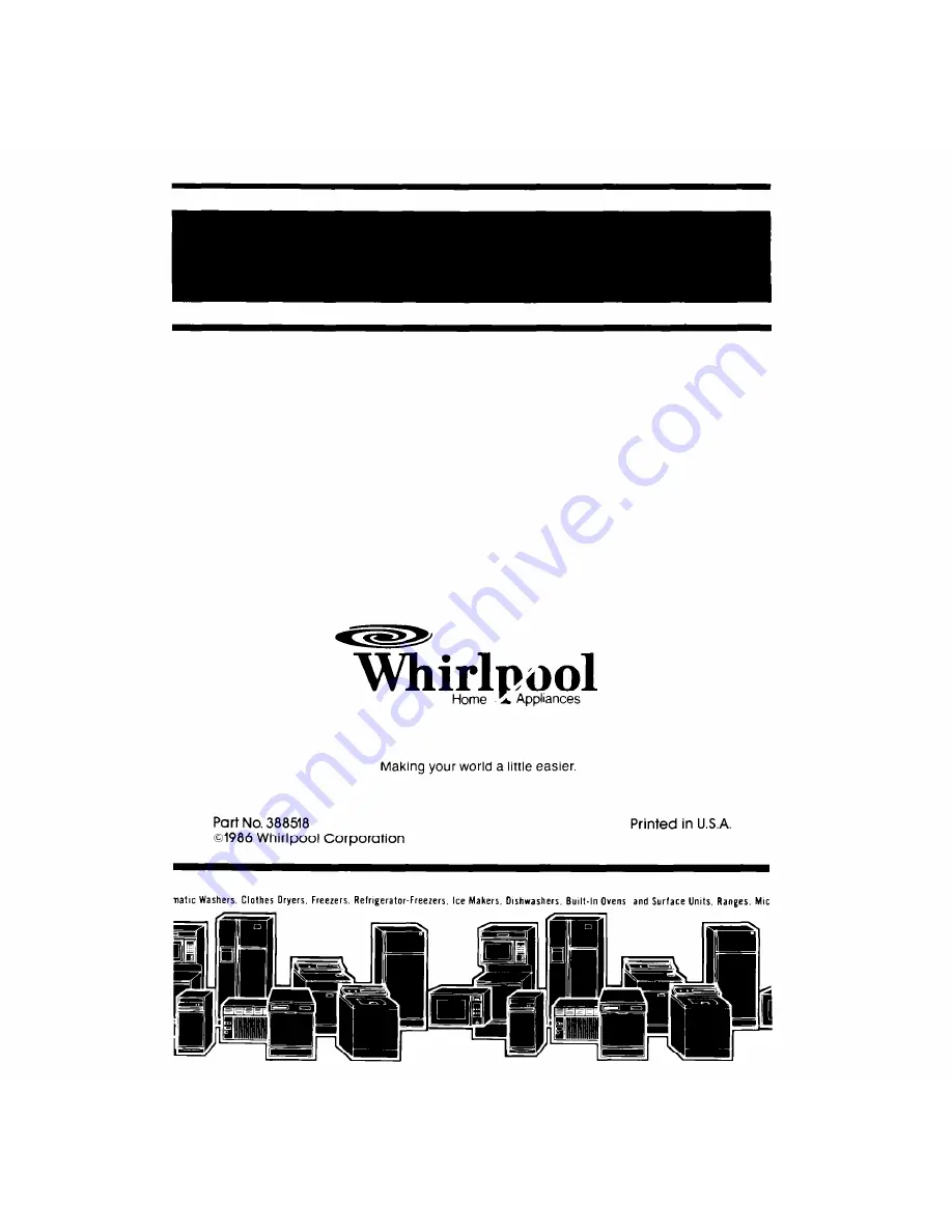 Whirlpool Design 2000 LA5700XP Use & Care Manual Download Page 16