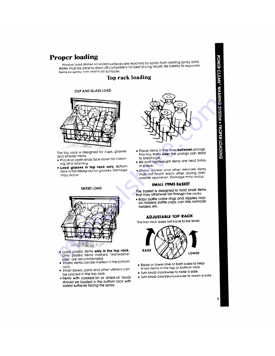 Whirlpool DU9000XR Series Use & Care Manual Download Page 5