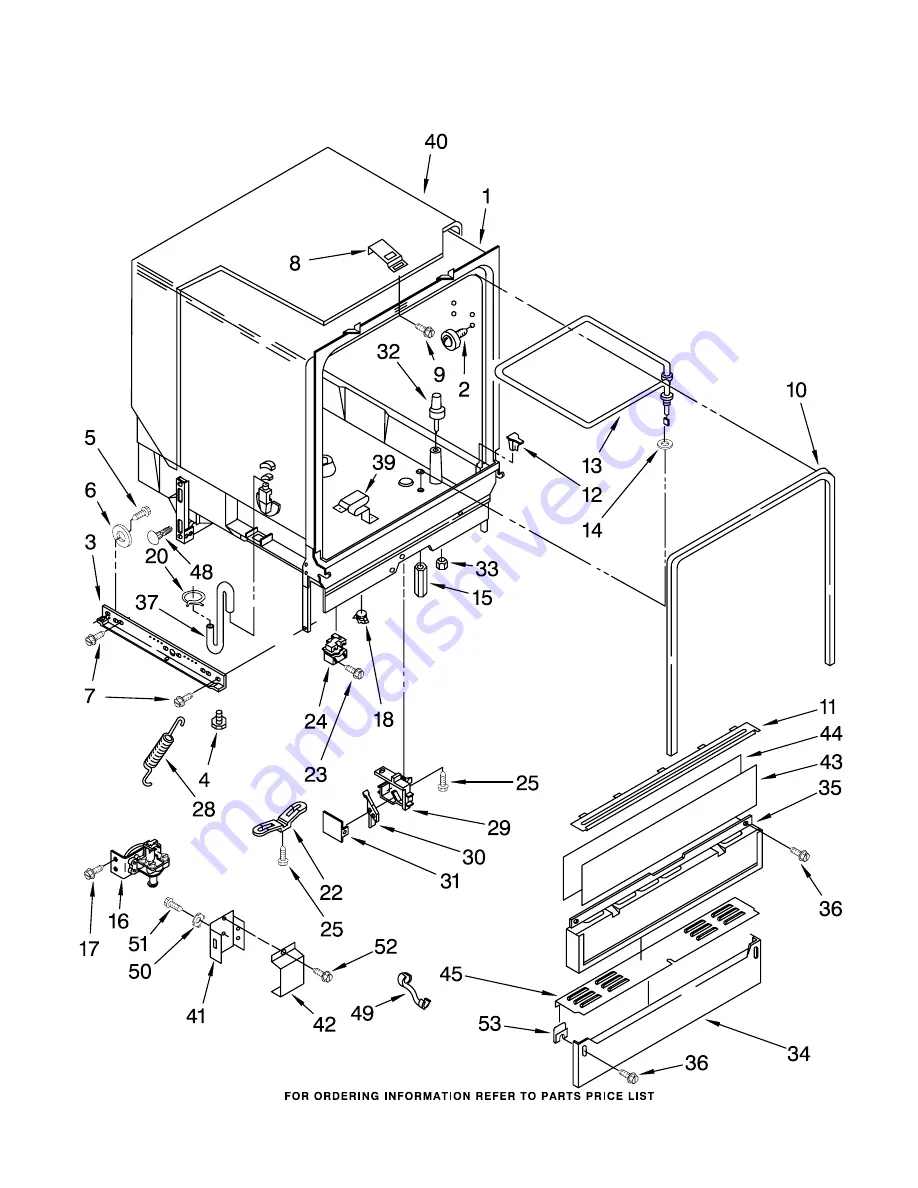 Whirlpool DU900PCDB6 Parts List Download Page 3