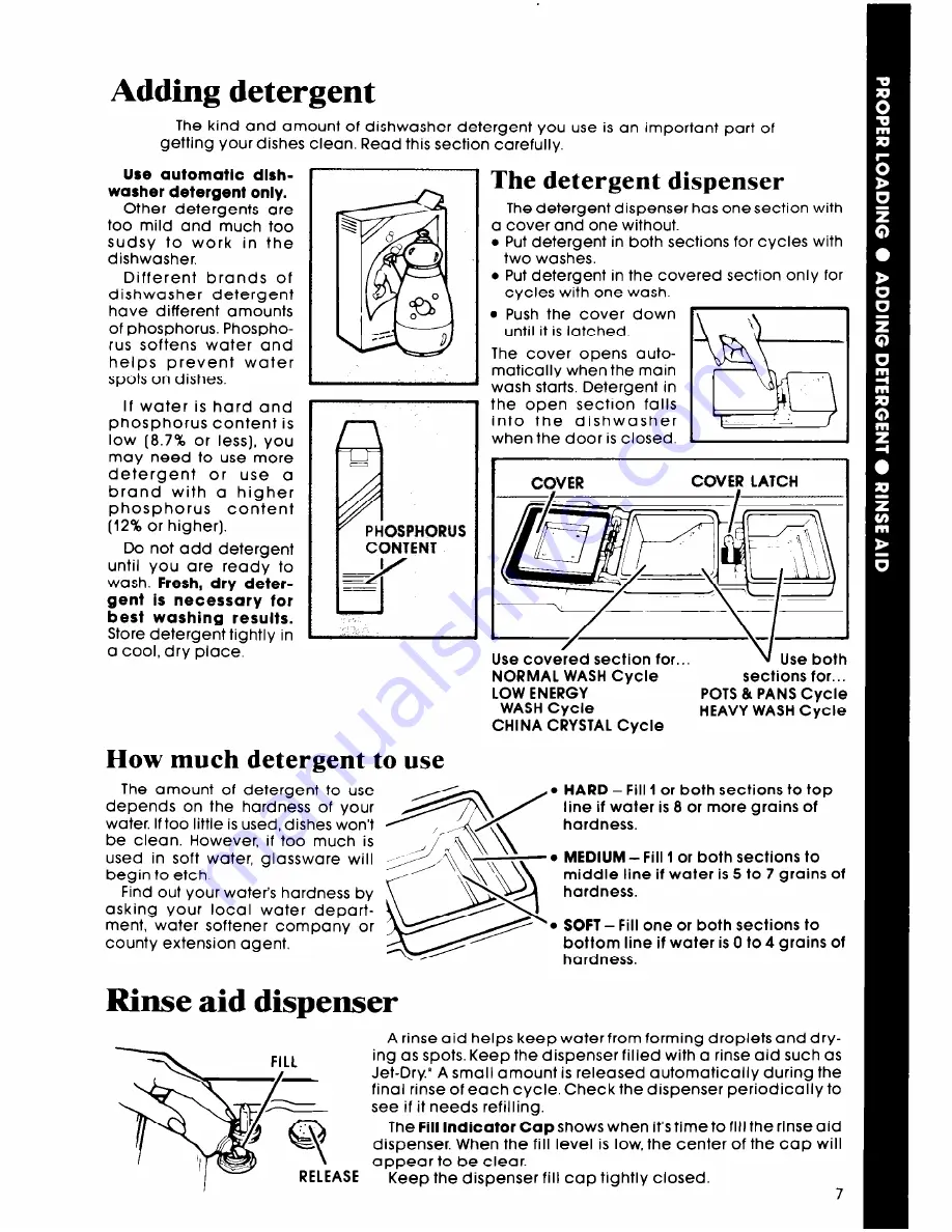 Whirlpool DU9903XL Use & Care Manual Download Page 7