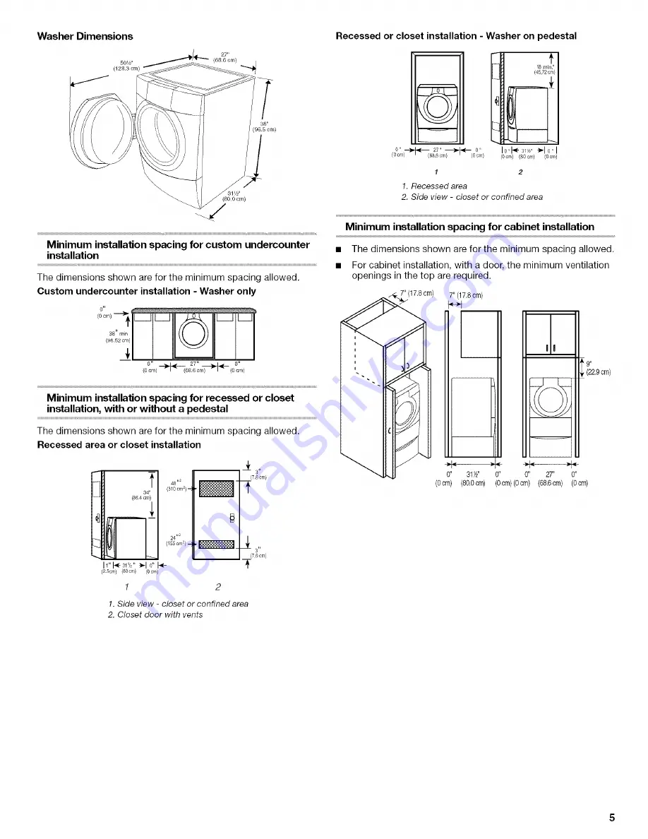 Whirlpool Duet GHW9100LW1 Скачать руководство пользователя страница 5