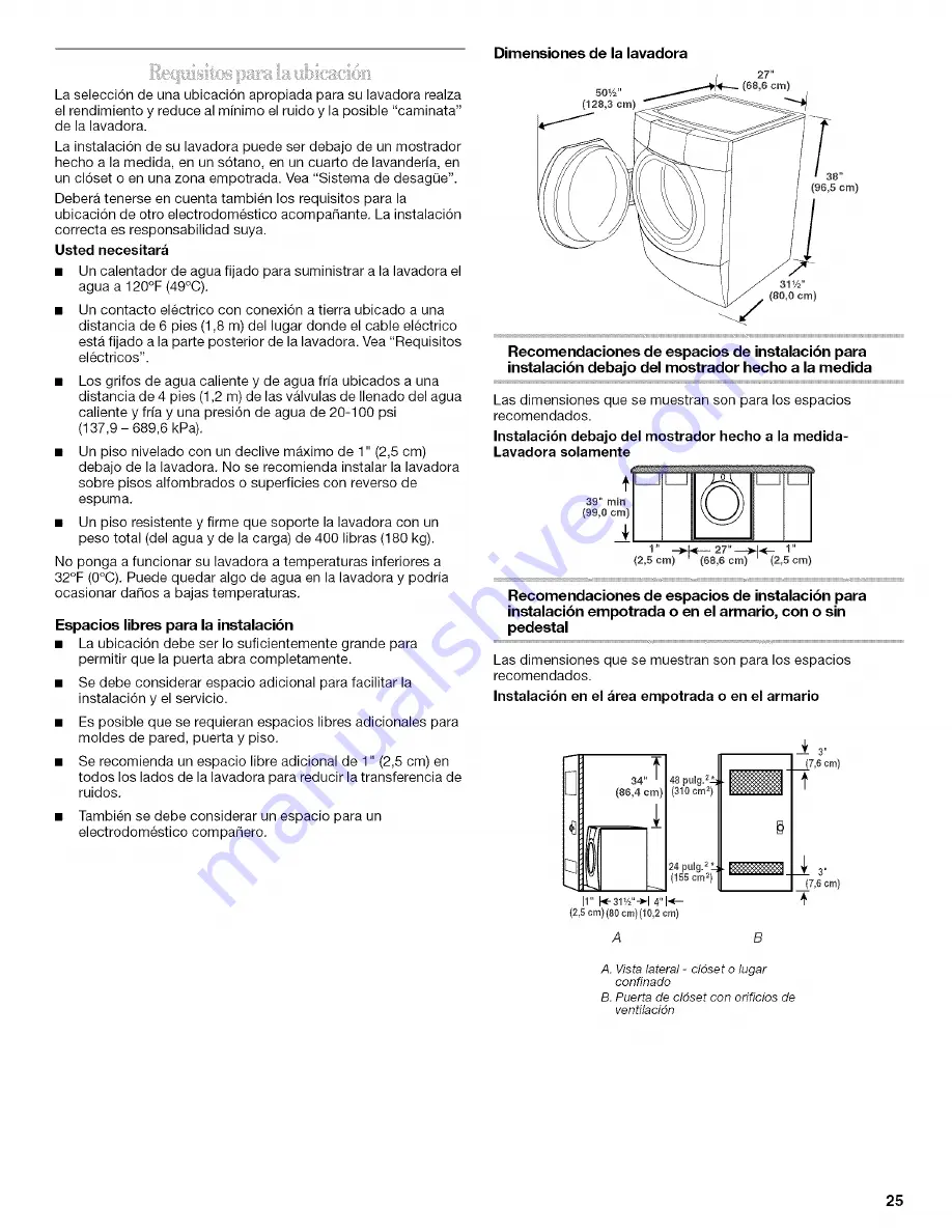 Whirlpool Duet GHW9150PW0 Use & Care Manual Download Page 25