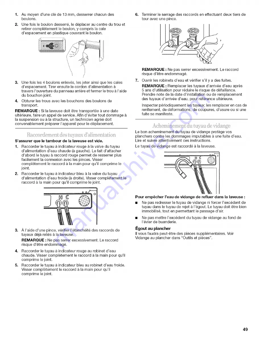 Whirlpool Duet GHW9150PW0 Use & Care Manual Download Page 49