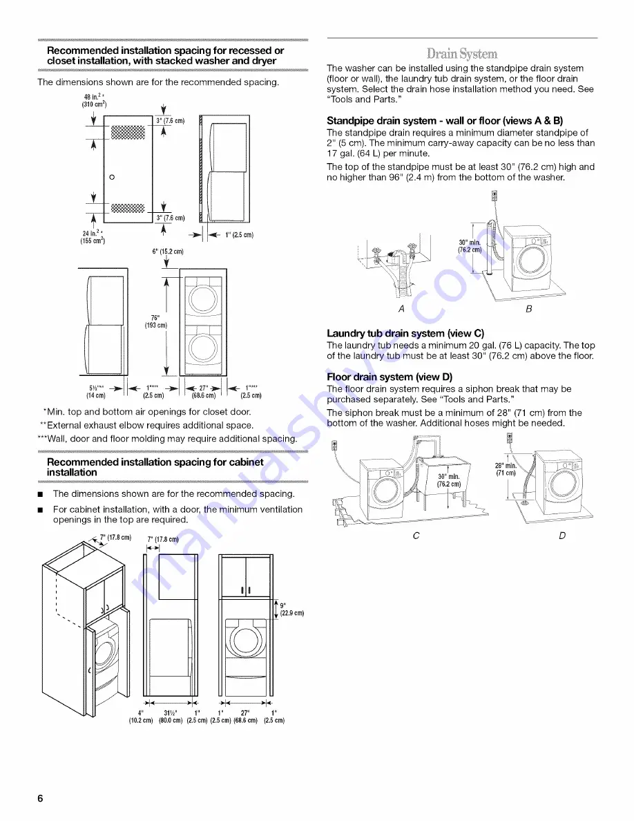 Whirlpool Duet WFW9200SQ02 Скачать руководство пользователя страница 6