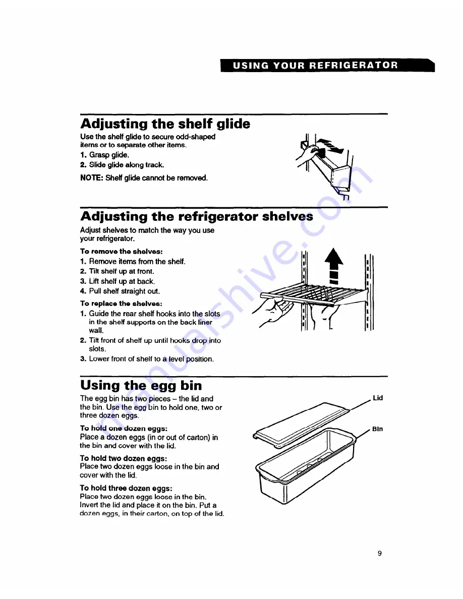 Whirlpool ED20ZK Use And Care Manual Download Page 9