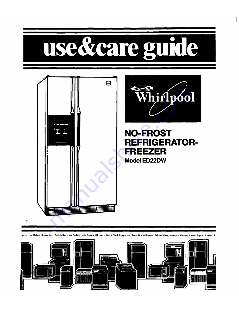 Whirlpool ED22DW Use & Care Manual Download Page 1