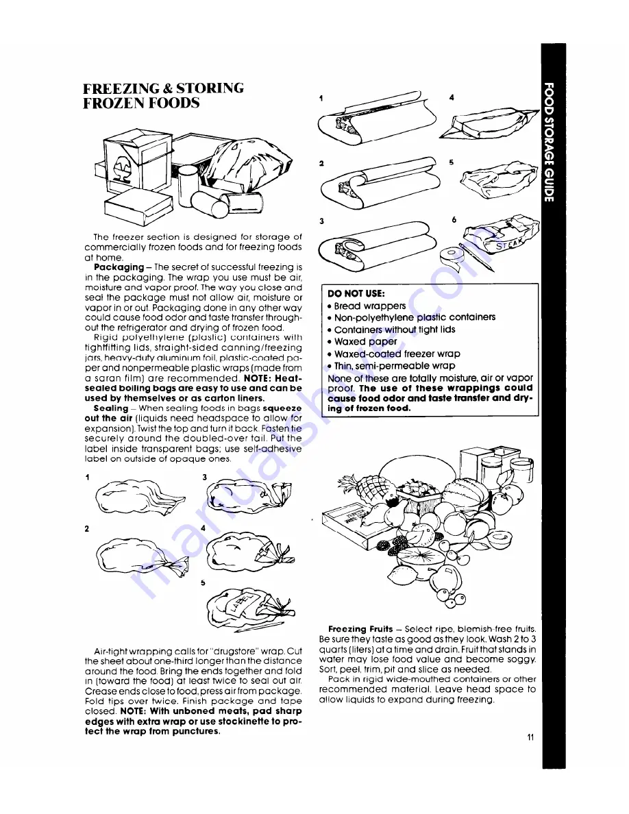 Whirlpool ED22PM Use & Care Manual Download Page 11