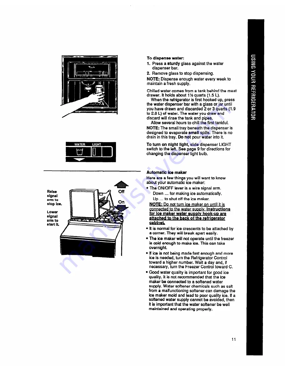 Whirlpool ED22PQ Use & Care Manual Download Page 11