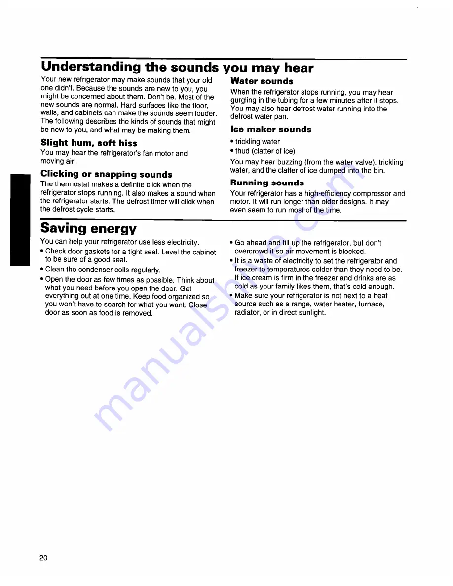 Whirlpool ED22ZRXDN00 Use And Care Manual Download Page 21