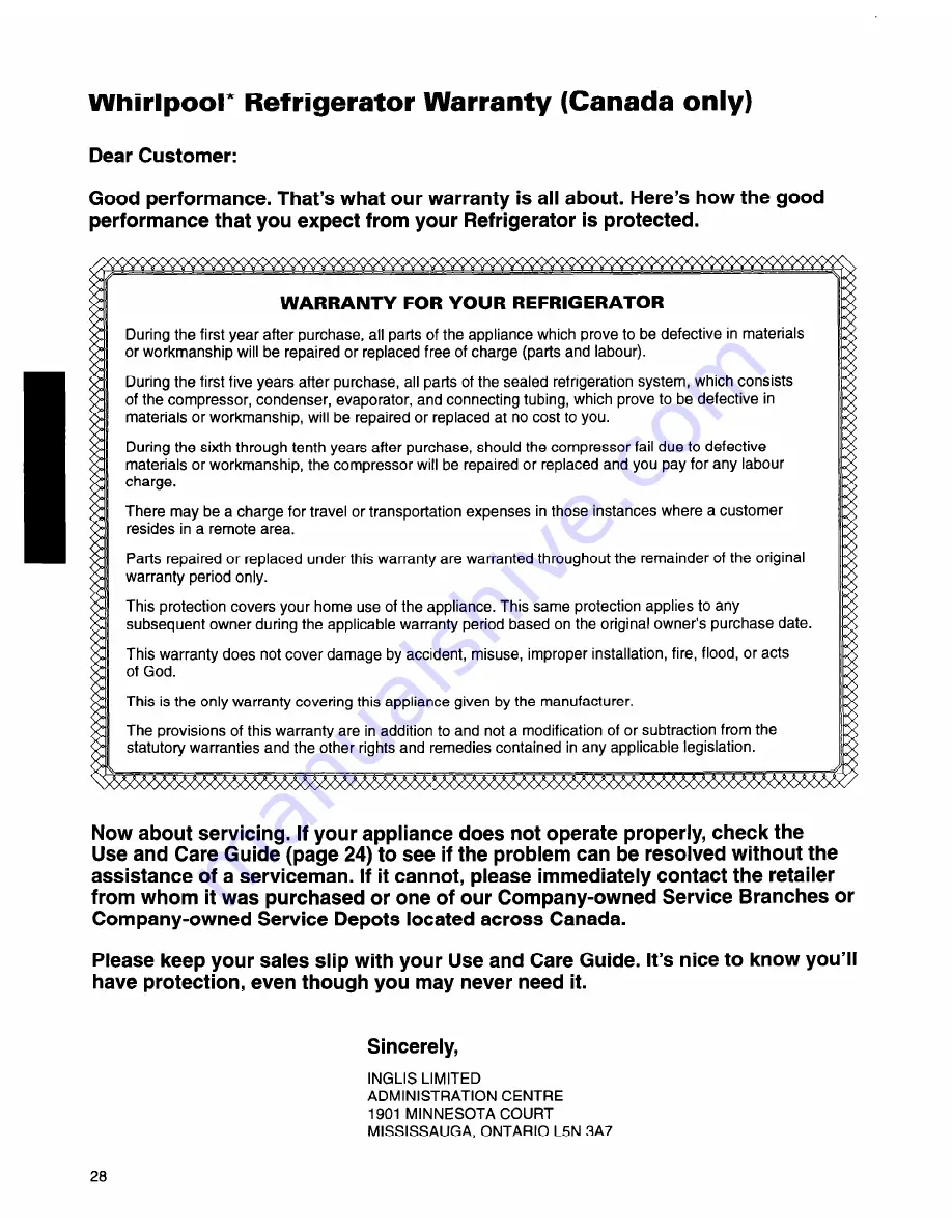 Whirlpool ED22ZRXDN00 Use And Care Manual Download Page 29