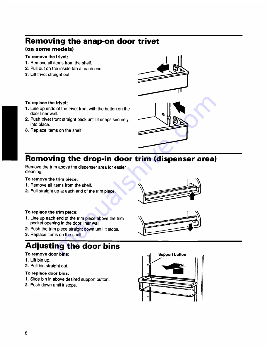 Whirlpool ED25DQXDB00 Use And Care Manual Download Page 9